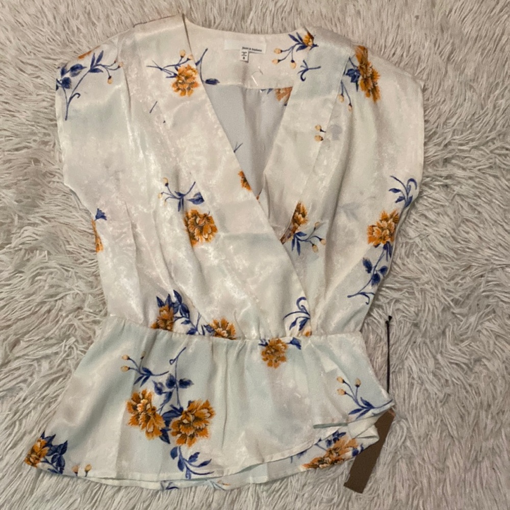 White floral shirt